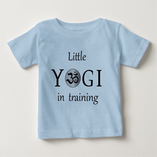 Om zen niedlich Yogi Yoga aktiv tragen Baby Rampe Baby T-shirt (Vorderseite)
