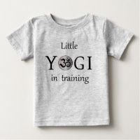 Om zen niedlich Yogi Yoga Baby Kinder T Shirt grau