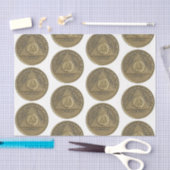 Om zum Jubiläum der nüchternen Erholung in Münzwei Seidenpapier (Handwerk)