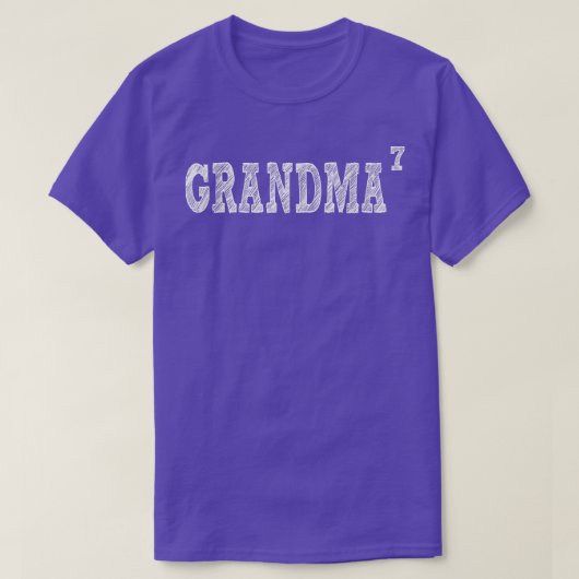 Oma7, Sieben Großkinder, Oma 7  T-Shirt (Design vorne)