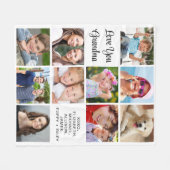 Oma 10 FotoCollage Fleecedecke (Vorderseite (Horizontal))