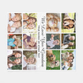 Oma 12 FotoCollage Fleecedecke (Vorderseite (Horizontal))