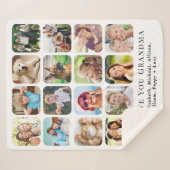 Oma 16 FotoCollage Sherpadecke (Vorderseite (Horizontal))