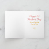 Oma 1. Muttertag Pinguin Pink Karte (Innenseite)