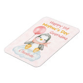 Oma 1. Muttertag Pinguin Pink Magnet (Linke Seite)