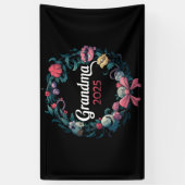 Oma 2025 für neues Großmutter-Geschenk Banner (Vertikal)