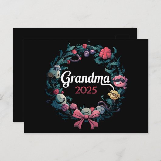 Oma 2025 für neues Großmutter-Geschenk Postkarte (Vorne/Hinten)