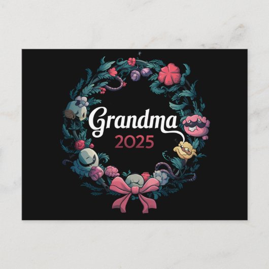 Oma 2025 für neues Großmutter-Geschenk Postkarte (Vorderseite)