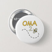 Oma 2 Biene Button (Vorne & Hinten)