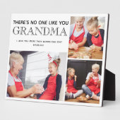 Oma 3 FotoCollage Großkinder Namen Plaque Fotoplatte (Seite)
