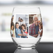 Oma 5 FotoCollage Weinglas Ohne Stiel