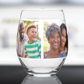 Oma 5 FotoCollage Weinglas Ohne Stiel