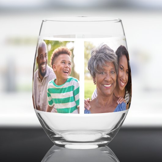 Oma 5 FotoCollage Weinglas Ohne Stiel