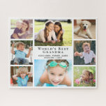 Oma 8 FotoCollage Puzzle<br><div class="desc">Dieses Puzzle aus acht Fotos wird ein lustiges Geschenk für die weltbeste Oma. Personalisieren Sie sich mit 8 Bildern von Enkelkindern, ihren Kindern, anderen Familienmitgliedern, Haustieren, etc., personalisieren Sie den Ausdruck "Das beste Oma der Welt" und ob sie "Oma", "Nana", "Oma" usw. genannt wird, und fügen Sie die Namen ihrer...</div>