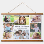 Oma 8 FotoCollage Wandteppich Mit Holzrahmen (Vorne)