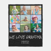 Oma 9 Fotorollage Fleece Blanket (Vorderseite)