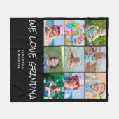 Oma 9 Fotorollage Fleece Blanket (Vorderseite (Horizontal))