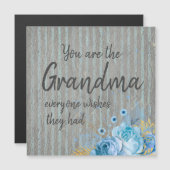 Oma Alle wollen ein Zitat Magnetkarte (Vorne/Hinten)