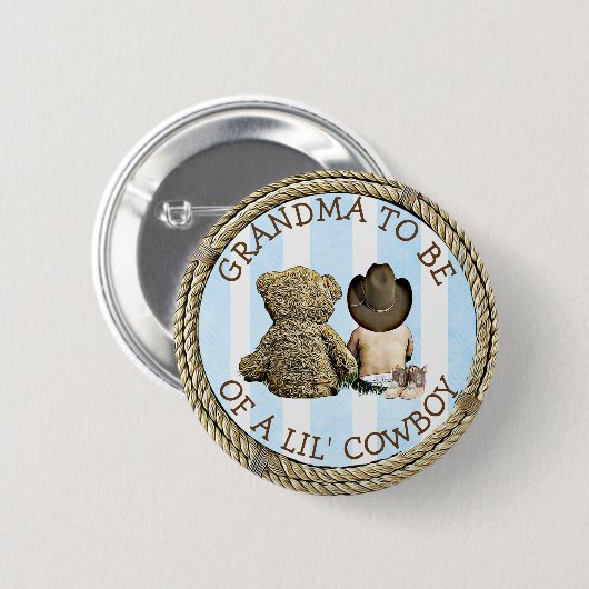 Oma als Lil Cowboy Button (Vorne & Hinten)