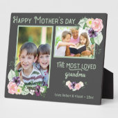 Oma am meisten geliebt - Blütengraues und grünes F Fotoplatte (Seite)