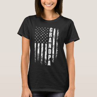 Oma American Flag 4. Juli Vintag Christma T-Shirt