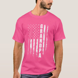 Oma American Flag 4. Juli Vintag Christma T-Shirt