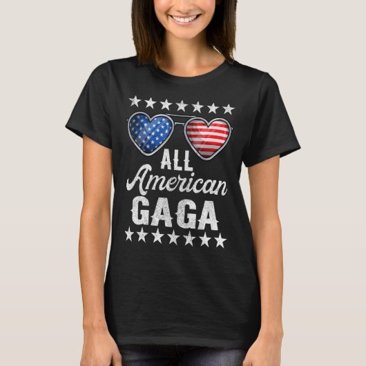 Oma Amerikanische Unabhängigkeitstag Womens All Am T-Shirt (Vorderseite)