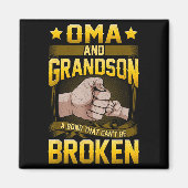 Oma And Grandson A Bond That Can't Be Broken Shirt Magnet (Vorne)