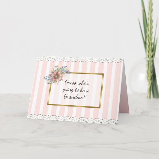 Oma-Ankündigungskarte Ankündigung (Vorderseite)