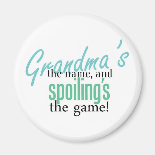 Oma&apos, der Name, und Spoiling&apos, der G Magnet (Vorne)