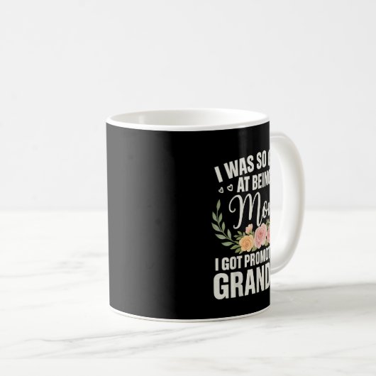Oma Art for Mama Women Großmutter befördert Kaffeetasse (VorderseiteRechts)