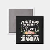 Oma Art for Mama Women Großmutter befördert Magnet (Vorderseite/Rückseite)