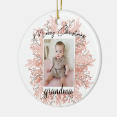 Oma aus dem Weihnachtsgebirge von Großkind - Foto Keramik Ornament (Links)