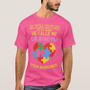 Oma Autismus Awareness Austistic Boy Piece My He T-Shirt
