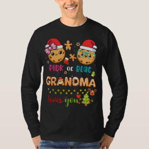 Oma Baby Gender Reveal Christmas Gingerbread B T-Shirt