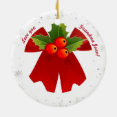 Oma Baby Personalisiert First Christmas Foto Keramik Ornament (Hinten)