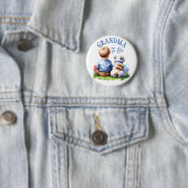 Oma | Baby - und Bulldogge - Babydusche Button (Beispiel)