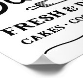 Oma-Bäckerei-Zeichen Poster (Ecke)