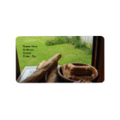 Oma-Backing-Adressetikett Adressaufkleber (Vorne)