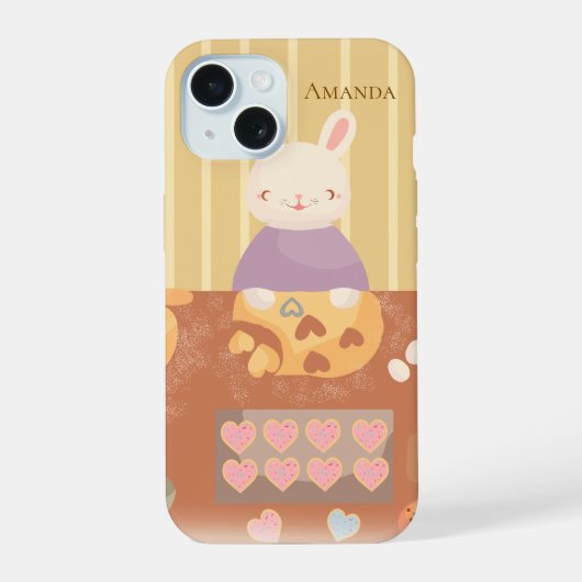 Oma backt Kekse iPhone 15 Hülle (Rückseite)