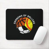Oma Ballers Fun Softball Fußball Basketball Mousepad (Mit Mouse)