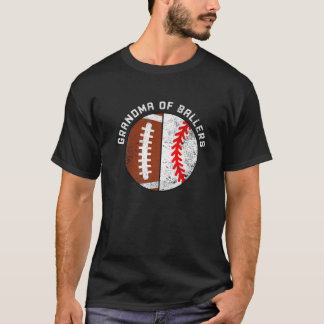 Oma Ballers Funny Football Baseball Oma T-Shirt