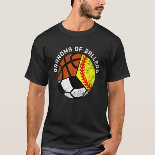Oma Ballers Softball Basketball Gr T-Shirt (Vorderseite)