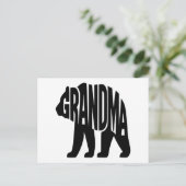 Oma Bär Feiertagspostkarte (Stehend Vorderseite)