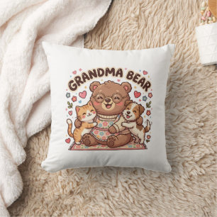 Oma Bär Kuschelig Kissen