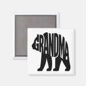 Oma Bär Magnet (Vorderseite/Rückseite)