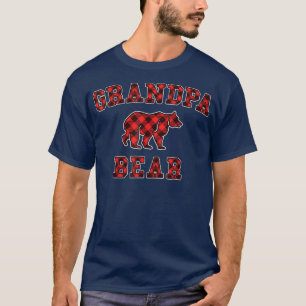 Oma Bär Roter Büffel Kariert Passende Familie Weih T-Shirt