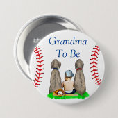 Oma | Baseball Kinderdusche Button (Vorne & Hinten)