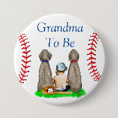 Oma | Baseball Kinderdusche Button (Vorderseite)