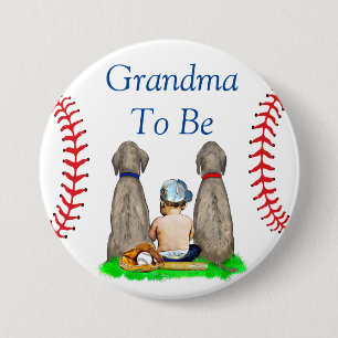 Oma   Baseball Kinderdusche Button
